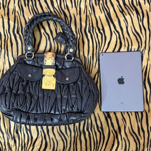 Miu miu Leather Quilted Handbag