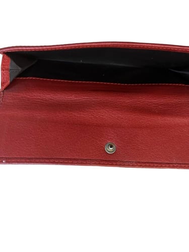 GUCCI Guccissima Continental Wallet Red