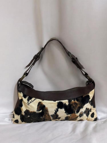Just Cavalli Animal Print Leather Bag.