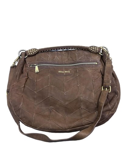 Miu miu coffer leather bag