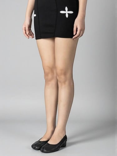 WoodChuckSato Black Tabi Split-Toe Sheep Leather F...