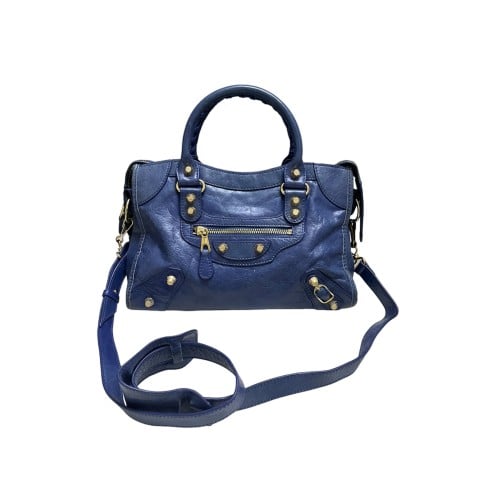 Balenciaga Neiman Marcus Blue Leather Classic City...