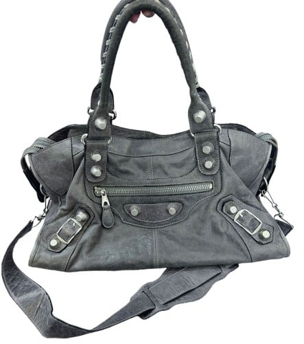 Balenciaga Grey Leather GSH Part Time Tote