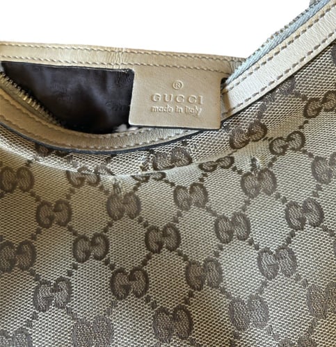 ‏Gucci Twins Hobo GG Canvas Medium