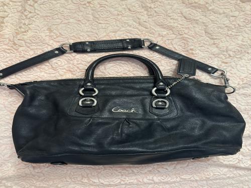 Coach Ashley black Leather Satchel