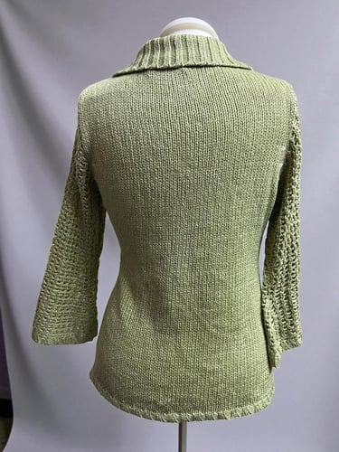 Lida Fashion Green Knitted Cardigan - Size M