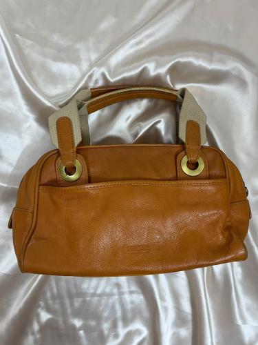 Moschino Orange Leather Handbag