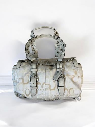 Coach Signature Chelsea Braided Flap Shoulder Hand...
