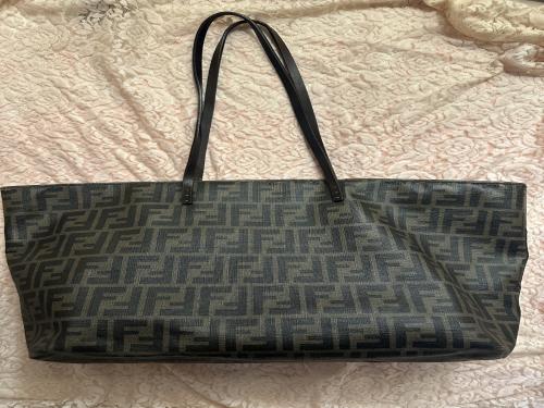 Fendi leather tote bag
