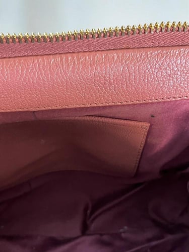 Miu Miu Old Rose Pink Madras Leather Doctor Bag