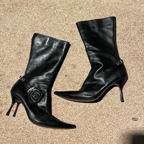 High Boot in Leather .size 38