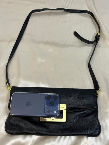 Marc by Marc Jacobs Black Leather Shoulder Bag wit...