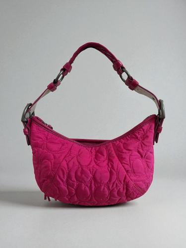 Vintage Coach Soho 6791 Pink Signature Quilted Log...