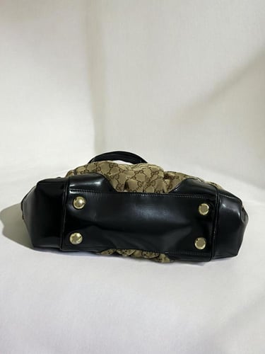 GUCCI Beige/Ebony GG Canvas Full Moon Medium Tote...