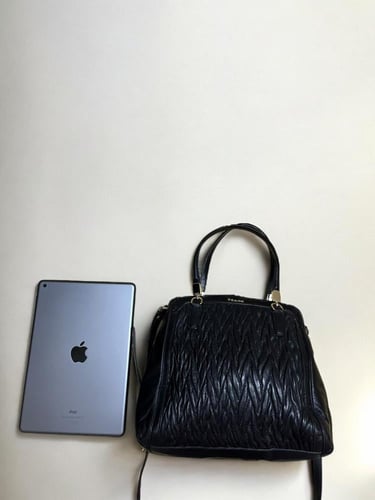 Coach Madison Gathered Twist Leather Minetta Cross...