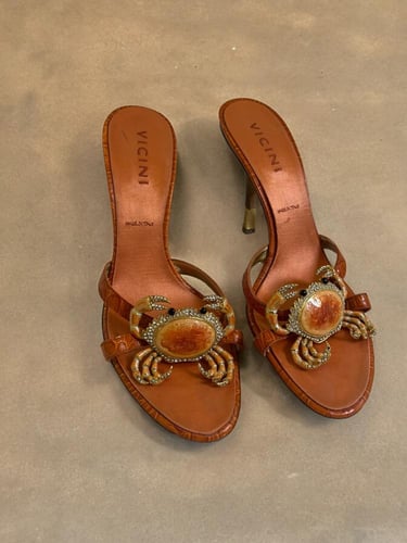 Vicini orange heels Size:39