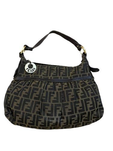 Fendi Brown Zucca Canvas Chef Shoulder Bag