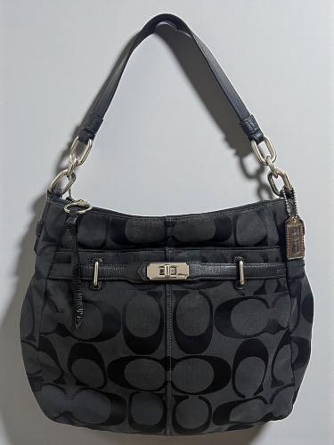 Coach Signature Fabric Hobo Bag