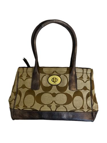 Leather tote Coach Brown in Leather