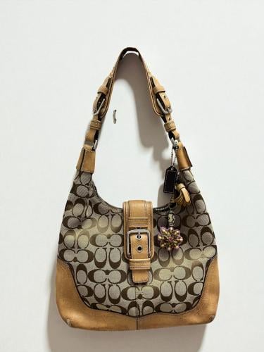 Coach Signature Brown Shoulder Bag