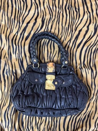 Miu miu Leather Quilted Handbag