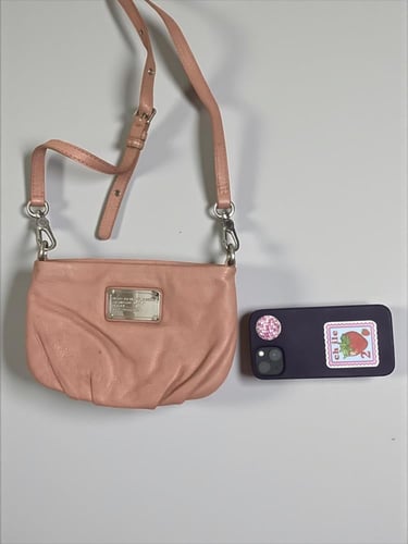 Marc by Marc Jacobs Peach Leather Handbag