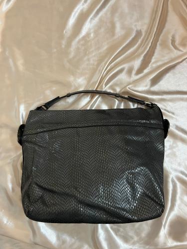 Armani Snakeskin Leather Shoulder Bag