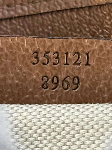 Gucci Beige/Brown GG Canvas And Leather Bree Bag