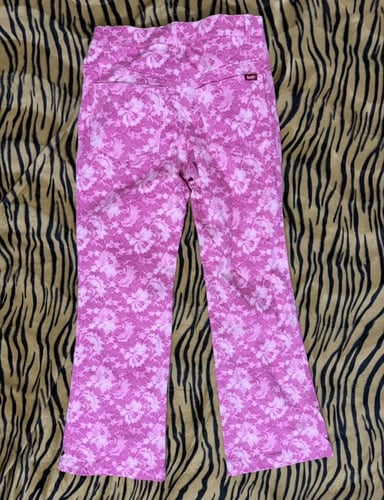 Guess Pink Floral Jacket and Pants st-size m-14Y