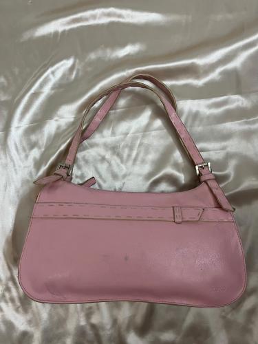 XOXO Pink Leather Shoulder Bag