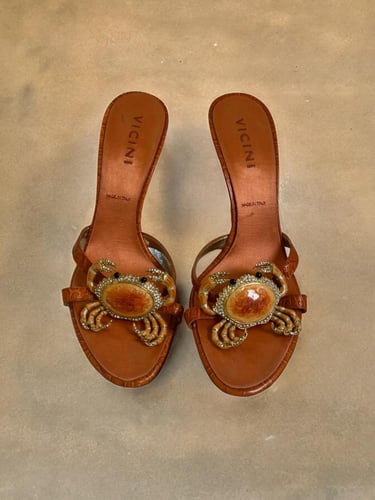 Vicini orange heels Size:39