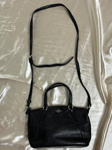 Coach Black Leather Shoulder Bag
