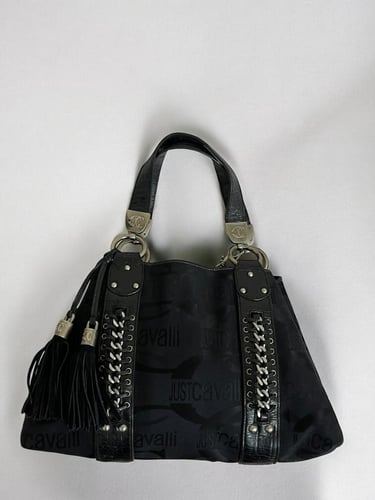 Just Cavalli patent leather handbag