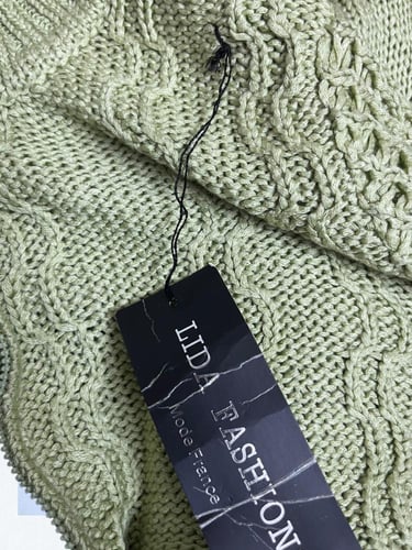 Lida Fashion Green Knitted Cardigan - Size M