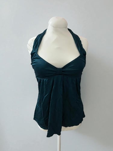 Miss Selfridge Teal Halter Top- size : M