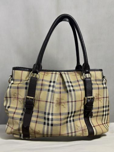 Burberry Haymarket Check Tote Bag