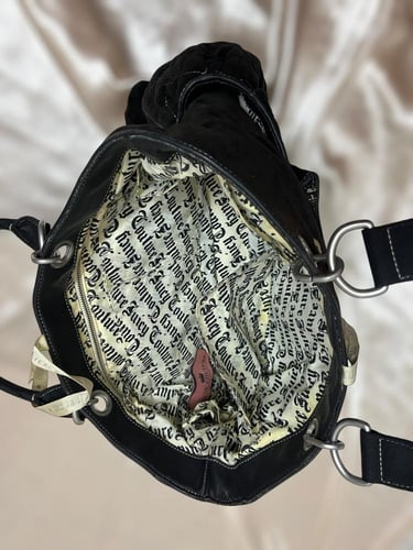 Juicy Couture Black Quilted Tote Bag