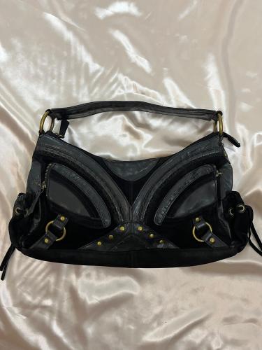 Steve Madden Black Leather Shoulder Bag