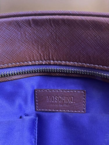 moschino purple handbag