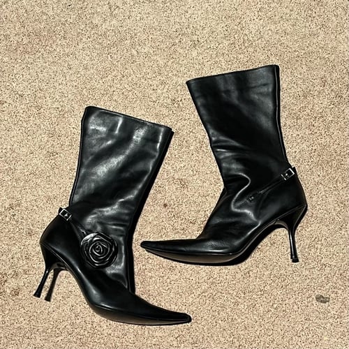 High Boot in Leather .size 38