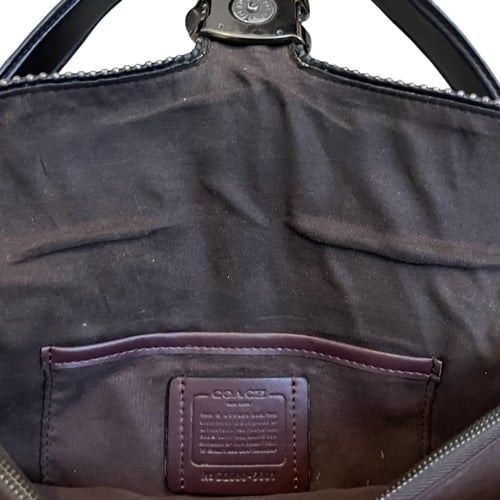 TABBY MIX LEATHER SHOULDER BAG W/ BEADED GUNMETAL...