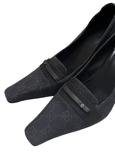 GUCCI Canvas Printed Pumps Size:38 1/2