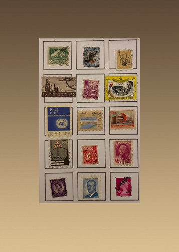 مجموعة الطوابع البريدية منذ عام 1900م .