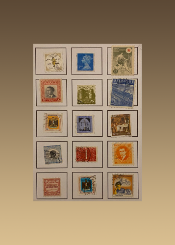 مجموعة الطوابع البريدية منذ عام 1900م .