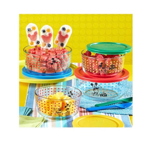 طقم حافظات زجاجيه مكون من 4 قطع (بايركس )