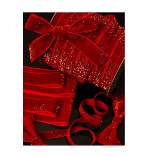 تغليف هدايا ( بوكس ابيض ) شرايط ملونة