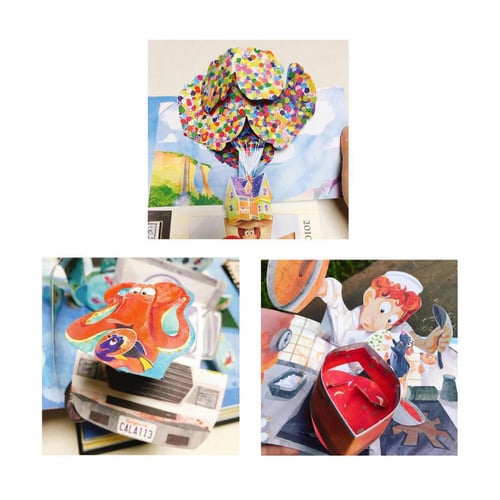 كتاب قصص ديزني بيكسار السحري 3d