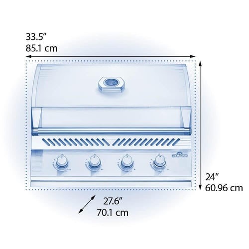 Built-In 500 Series 32" Propane, Stainless Steel