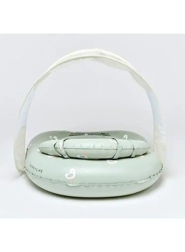 عوامة أطفال بتصميم طائر النورس باللون الأخضر