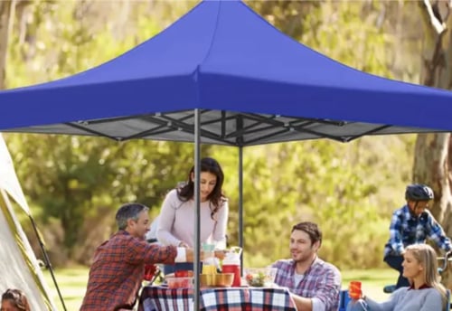 3*6 BLUE aluminum hexagonal tube tent (half enclos...